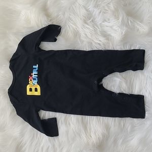 Black is beautiful baby pajamas